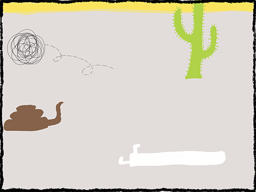 dead Raschera and tumbling tumbleweed