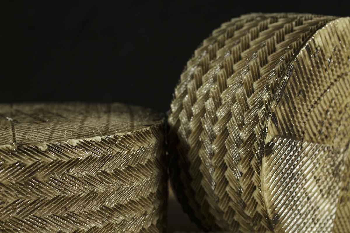 exterior of two wheels of manchego